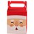 Embalagem para Panetone 18X18X18CM Caixa Papai Noel Pacote com 05 - Imagem 3