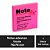 Bloco de Recado Autoadesivo Notefix 100F. 76X76MM Rosa FUC - Imagem 3
