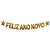 Faixa Decorativa Feliz ANO Novo Glitter Ouro - Imagem 1