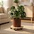 Suporte para Vaso de Planta com Rodízios Madeira Redondo Móvel 18 a 28cm - Fácil de Mover - Imagem 2