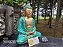 Buda 30cm Samadhi Mudra | Verde Esmeralda - Imagem 4