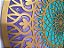 Mandala Duo Torus Turquesa Lilás (do 25cm ao 90cm) - Imagem 3