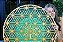 Mandala Duo Flower of Life | Tons de verde (do 25cm ao 90cm) - Imagem 3