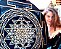 Mandala Duo Sri Yantra | Azul (do 25cm ao 90cm) - Imagem 2