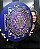 Mandala Duo Sri Yantra | Violeta e Azul (do 25cm ao 90cm) - Imagem 1