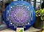 Mandala Duo Sri Yantra | Violeta e Azul (do 25cm ao 90cm) - Imagem 2