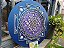 Mandala Duo Sri Yantra | Violeta e Azul (do 25cm ao 90cm) - Imagem 4