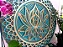 Mandala 3D 8C Flor de Lótus | Tons de turquesa e ouro (do 25cm ao 90cm) - Imagem 7