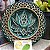 Mandala 3D 8C Flor de Lótus | Verde, branco e ouro (do 25cm ao 90cm) - Imagem 3