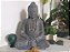 Buda 30cm Samadhi Mudra | Cinza mescla - Imagem 1
