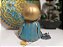 Buda Sorriso 20cm | Turquesa e Dourado - Imagem 4