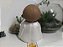 Buda Sorriso 20cm | Castanho, Neve e Bronze - Imagem 5
