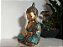 Buda Baby 27cm Dhyana Mudra | Turquesa e Dourado - Imagem 2