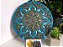 Mandala Duo Azul Turquesa 25cm - Imagem 1