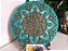 Mandala Duo Verde Turquesa 25cm - Imagem 1