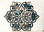 Mandala LTA24 40cm | azul turquesa e dourado - Imagem 1
