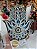 Mão de Hamsa 3D 20cm | Azuis e branco - Imagem 1