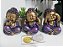 Trio de Budinhas Sábios 12cm | Chama Violeta - Imagem 1