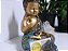 Buda 27cm Baby Karana Mudra | Verde turquesa e Ouro - Imagem 2
