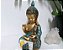 Buda 27cm Baby Karana Mudra | Verde turquesa e Ouro - Imagem 3