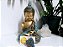 Buda 27cm Baby Karana Mudra | Verde turquesa e Ouro - Imagem 1