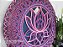 Mandala 3D 8C Flor de Lótus | Azul, fucsia e violeta (do 25cm ao 90cm) - Imagem 5