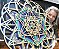 Mandala 3D 5C Cubo de Metatron  | Azul vazado (do 25cm ao 90cm) - Imagem 5
