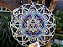 Mandala 3D 5C Cubo de Metatron  | Azul vazado (do 25cm ao 90cm) - Imagem 3