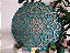 Mandala 3D 9C Dhalia | Turquesa e ouro (do 25cm ao 90cm) - Imagem 2
