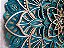 Mandala 3D 9C Dhalia | Turquesa e ouro (do 25cm ao 90cm) - Imagem 8