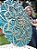 Mandala 3D 9C Dhalia | Turquesa e ouro (do 25cm ao 90cm) - Imagem 3