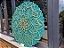 Mandala 3D 9C Dhalia | Turquesa e ouro (do 25cm ao 90cm) - Imagem 7