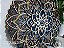 Mandala 3D 9C Dhalia | Azul Oxford e ouro (do 25cm ao 90cm) - Imagem 6