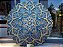 Mandala 3D 9C Dhalia | Azul Oxford e ouro (do 25cm ao 90cm) - Imagem 2