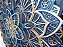 Mandala 3D 9C Dhalia | Azul Oxford e ouro (do 25cm ao 90cm) - Imagem 8