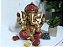 Ganesha 20cm | Vermelho e dourado - Imagem 1