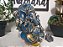 Ganesha 20cm | azul turquesa e dourado - Imagem 2