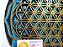 Mandala 3D 4C Flor da Vida | Azul turquesa, negro e dourado (do 30cm ao 70cm) - Imagem 2