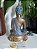 Buda Bumisparsha sobre Lótus 23cm | Bronze, turquesas e dourado - Imagem 5