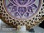 Mandala 3D 8C Flor de Lótus | Branco, ouro e violeta (do 25cm ao 90cm) - Imagem 2