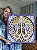 Mandala 3D 8C Namastê | Violeta e ouro (do 25cm ao 90cm) - Imagem 1