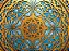 Mandala Duo Gold Blue (do 30cm ao 90cm) - Imagem 2
