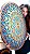 Mandala Duo Torus Gold Blue (do 25cm ao 90cm) - Imagem 6
