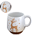Caneca Natalina Rena 540ml Cerâmica Microondas- 1 unid - Imagem 1