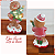 Enfeite Natalino boneco Gigerbread Açucarado  Gorro Noel - Imagem 3