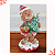 Enfeite Natalino boneco Gigerbread Açucarado  Gorro Noel - Imagem 4