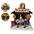 Enfeite Vila Natalina Loja de Donuts com Led 13cm - Imagem 1