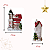 Casa do Papai Noel na janela da torre Vintage em cerâmica com Led - Imagem 2