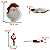 Kit Petisqueira + Espátula de Manteiga Papa Noel - Natal - Imagem 2