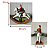 Papai Noel Decorativo Cavalo de Balanço Natal Charmoso - Imagem 2